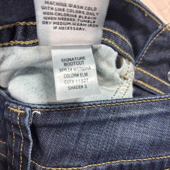 Hudson Womens 28 Signature Bootcut Jeans Dark Wash Classic Elm Y2K - Picture 7 of 9